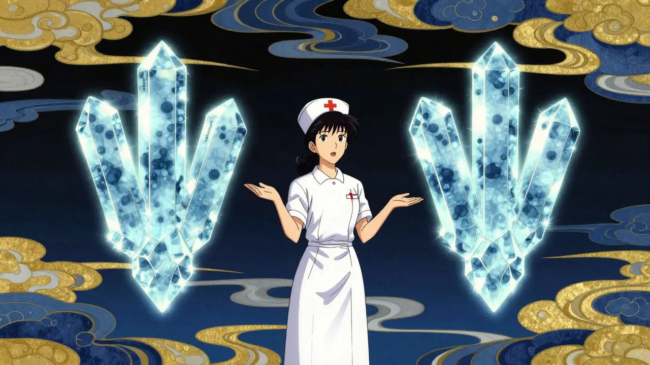 Illustration conceptuelle montrant l'équivalence moléculaire entre un princeps et un générique.